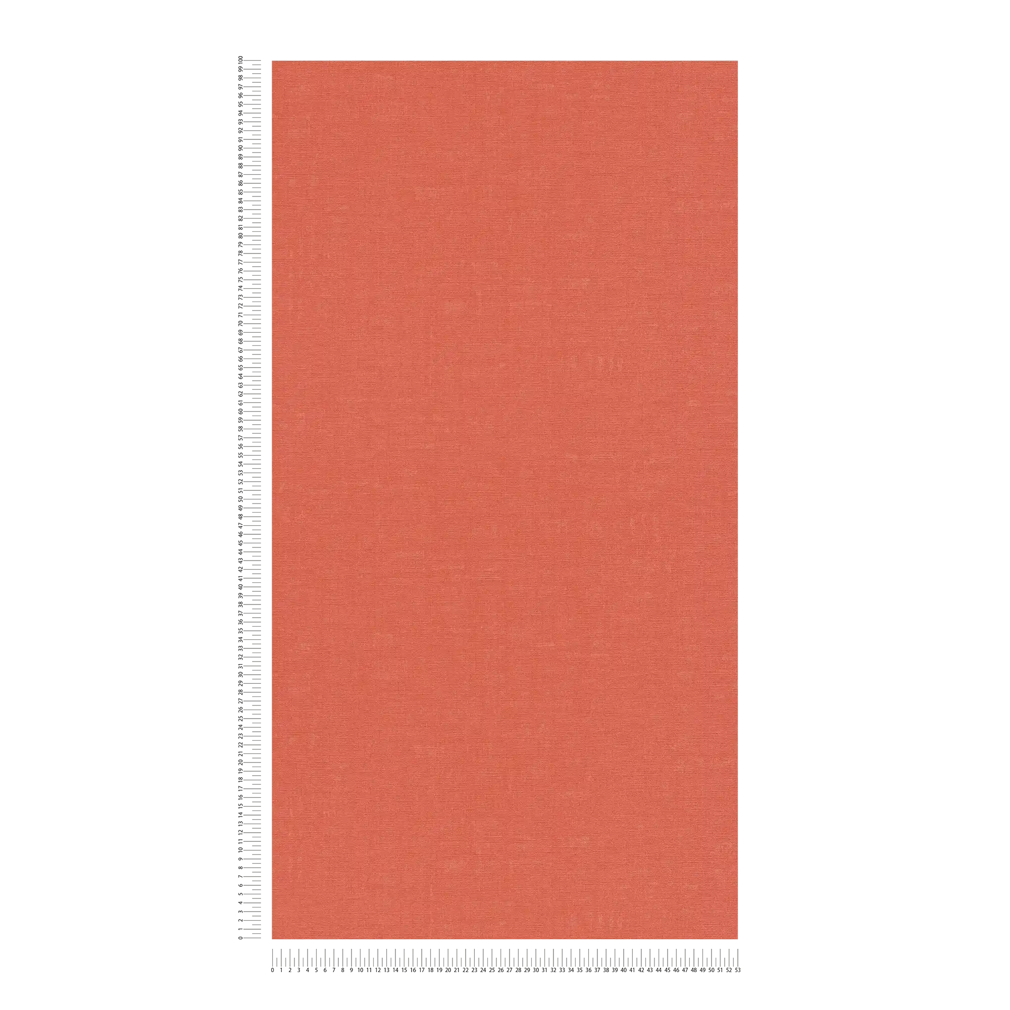             Einfarbige Tapete mit meliertem Muster – Orange, Rot
        