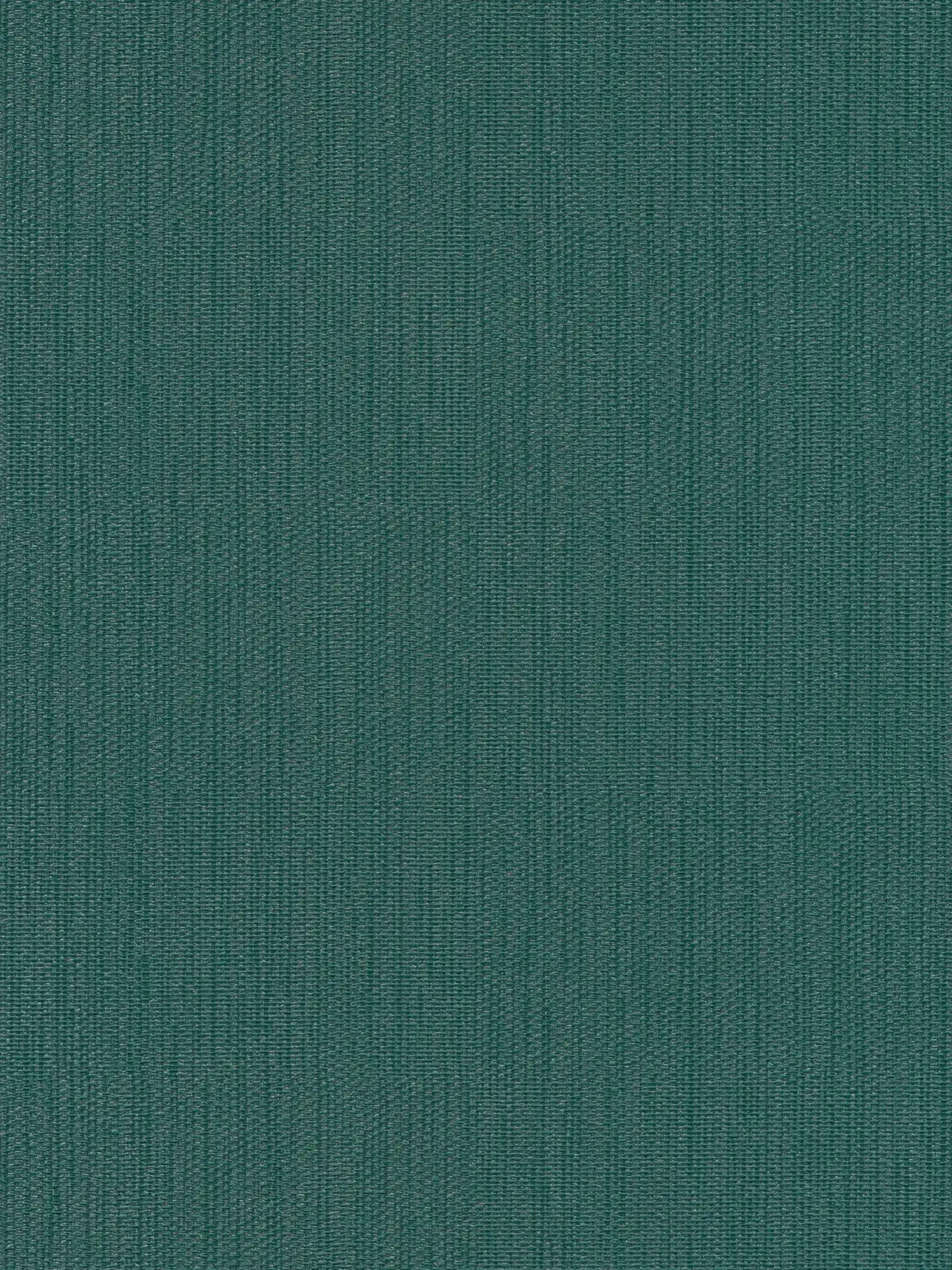 Einfarbige Vliestapete in Textiloptik – Grün, Dunkelgrün
