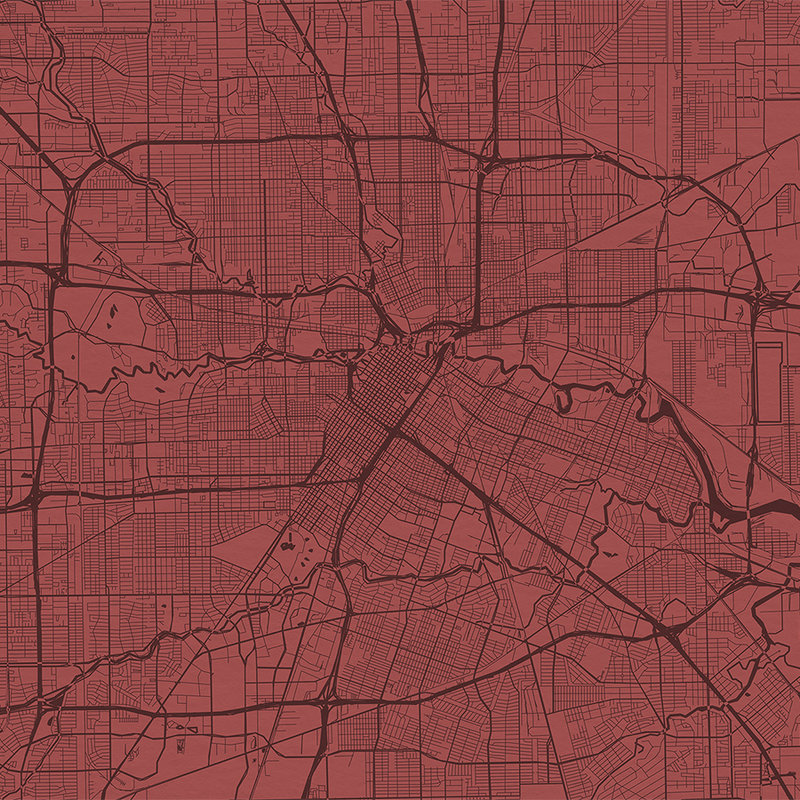         Fototapete Stadtkarte mit Straßenverlauf – Rot
    