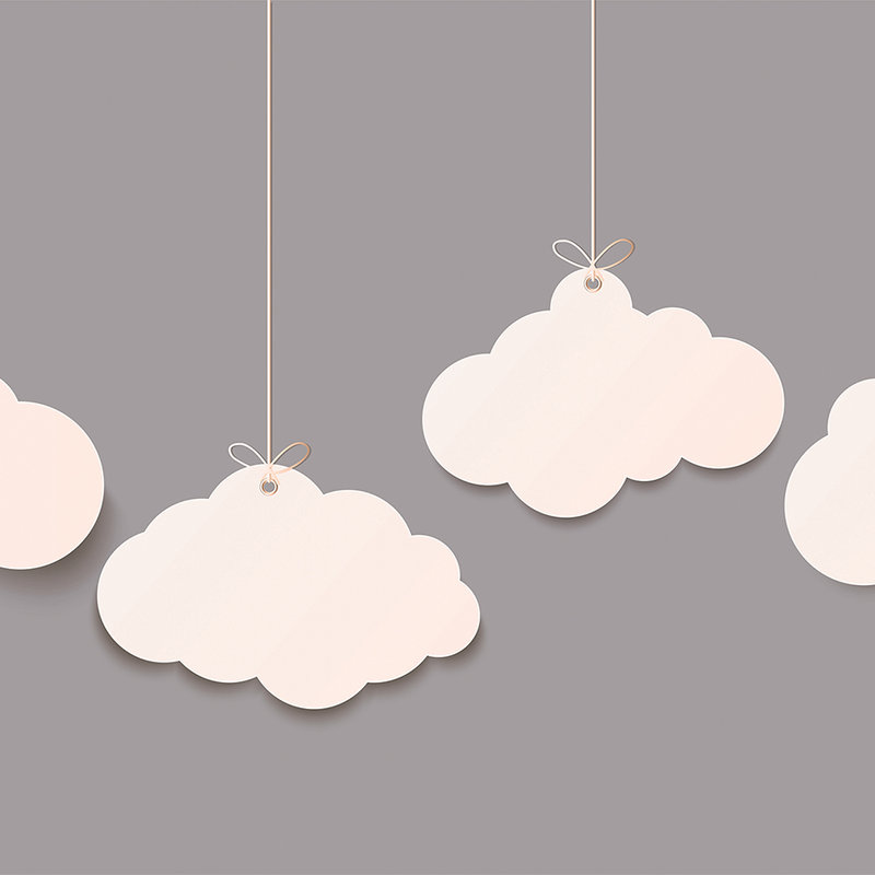 Kinderzimmer Wolken Fototapete – Grau, Weiß
