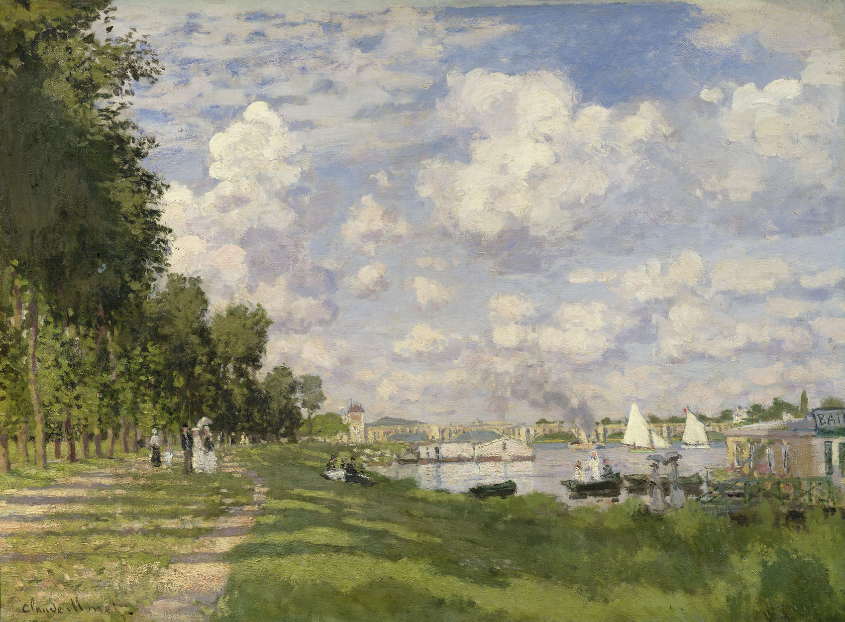             Fototapete "Der Jachthafen von Argenteuil" von Claude Monet
        