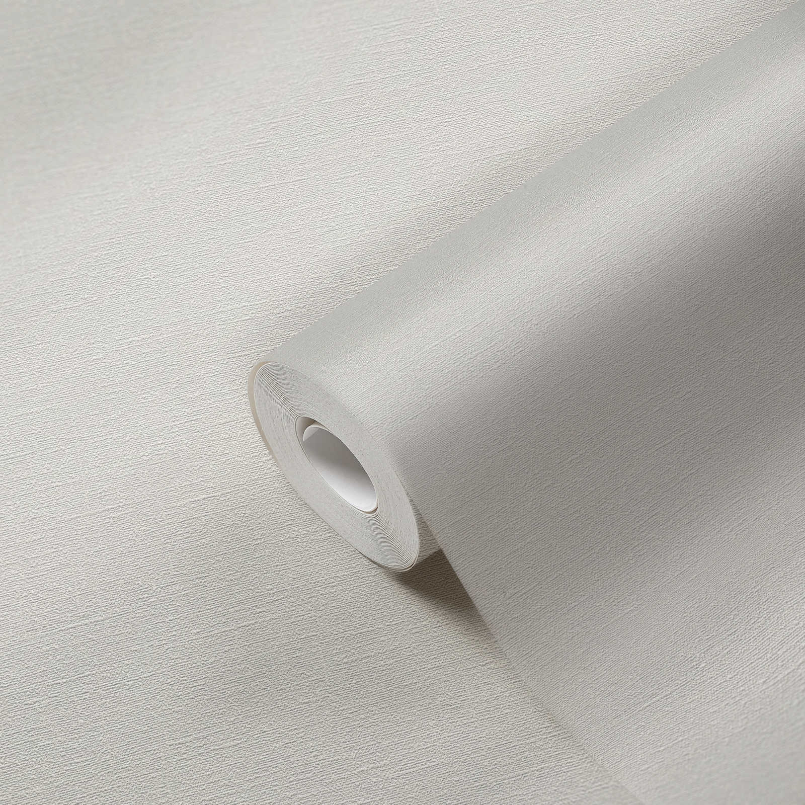             Feine Struktur-Unitapete PVC-frei – Grau, Weiß
        