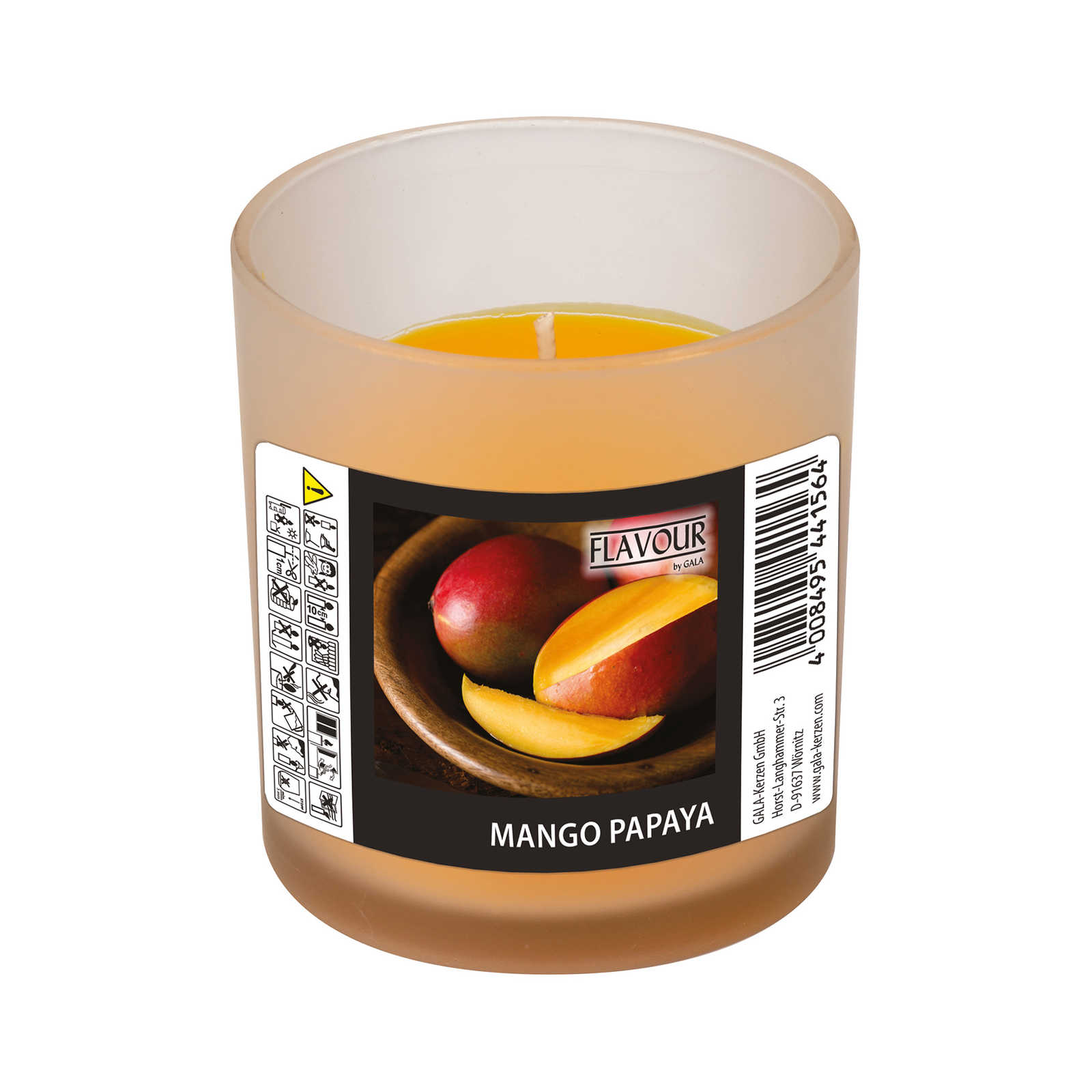         Mango Papaya Duftkerze mit fruchtigen Duft – 110g
    