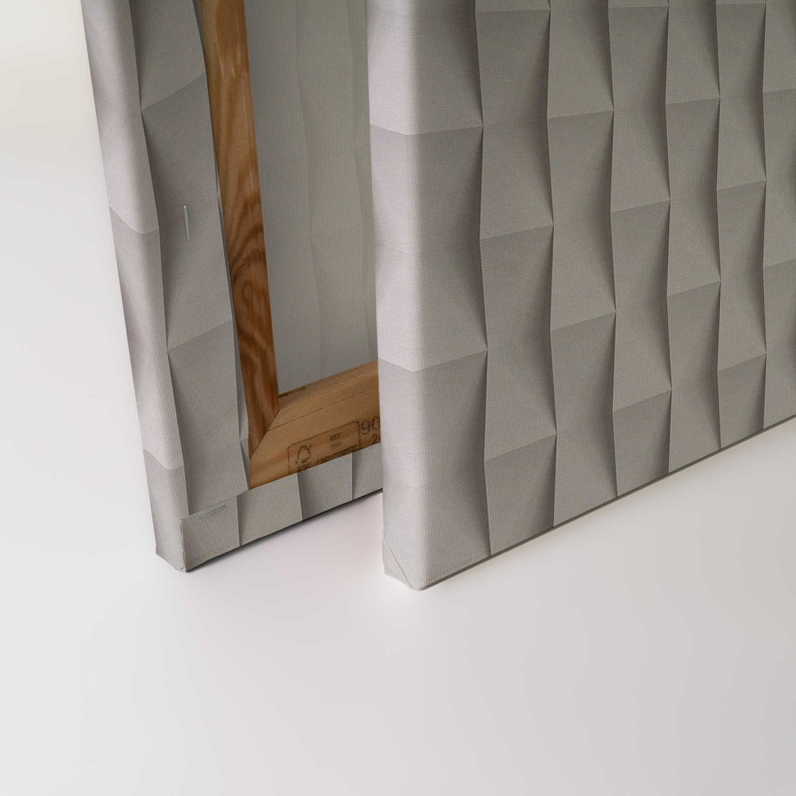             Paper House 2 - 3D Leinwandbild Papier Falten Design mit Schattenwurf – 0,90 m x 0,60 m
        