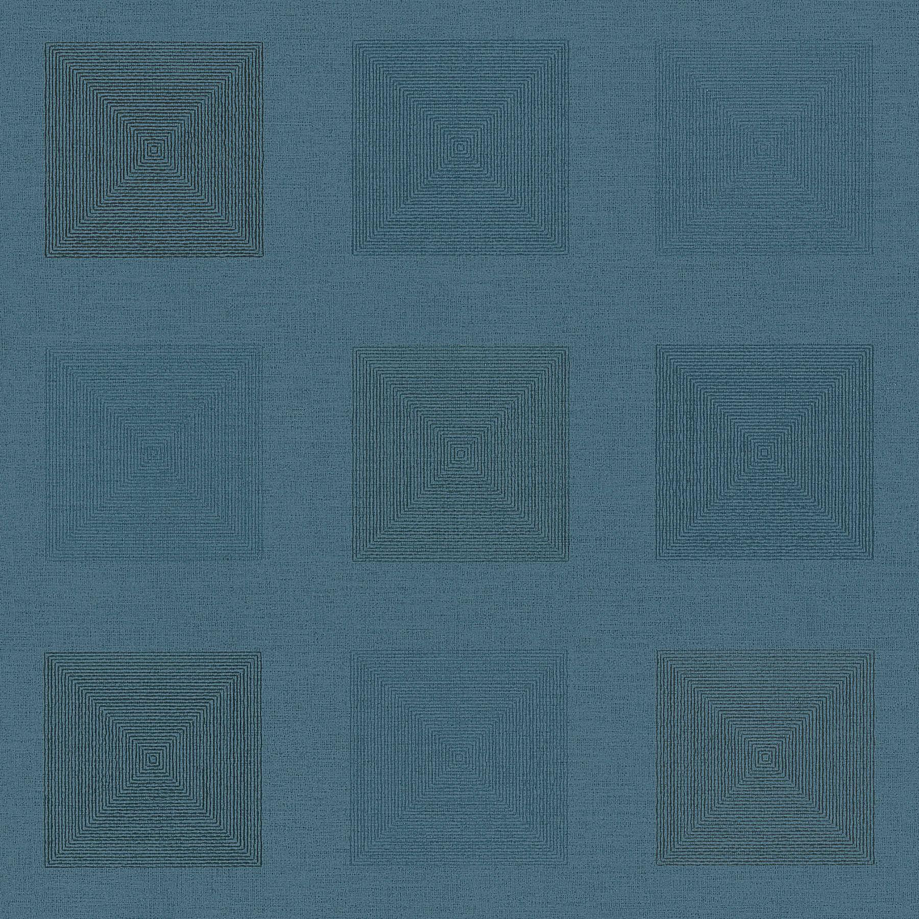 Afrikanische Tapete Grafik Muster mit Metallic-Effekt – Blau
