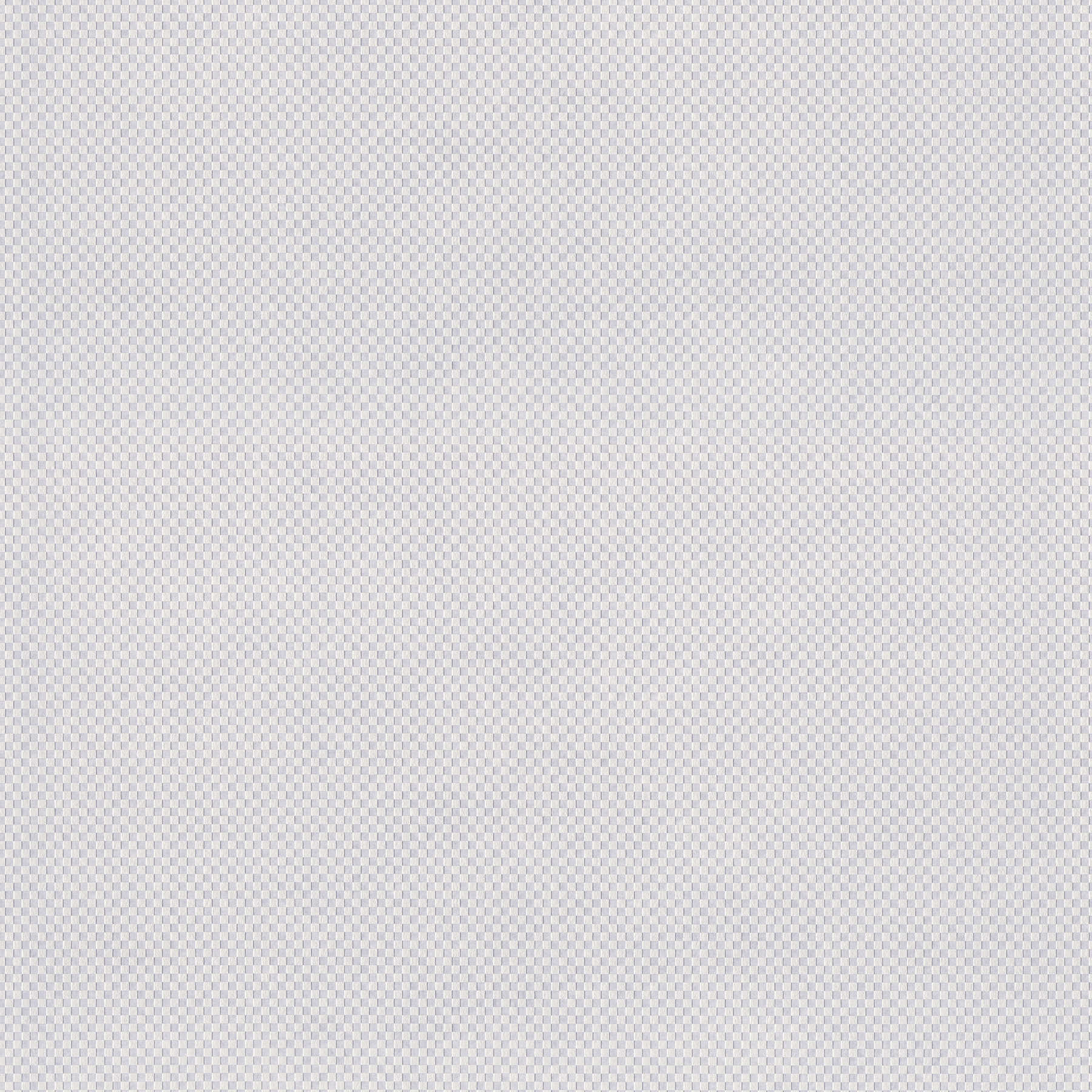 Vliestapete mit kleinem Viereck-Muster überstreichbar doppeltbreit – Weiß
