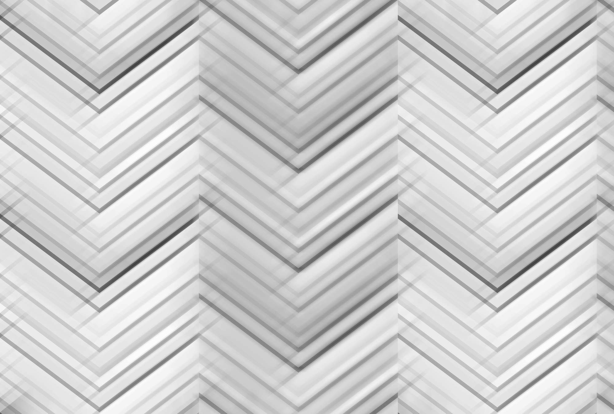             Fototapete Zick-Zack-Muster & Linien-Design – Grau, Weiß, Schwarz
        