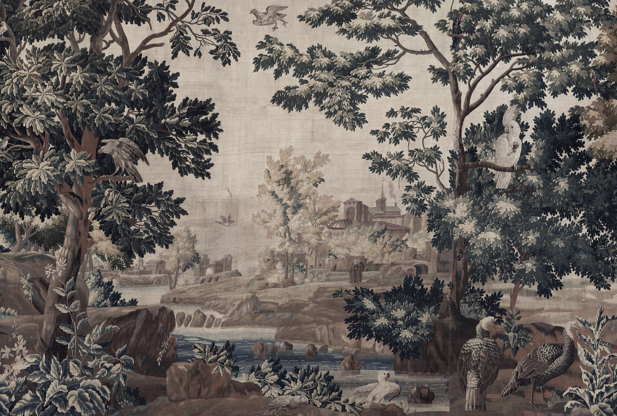             Gobelin Gallery 1 – Landschaft Fototapete historischer Wandteppich
        