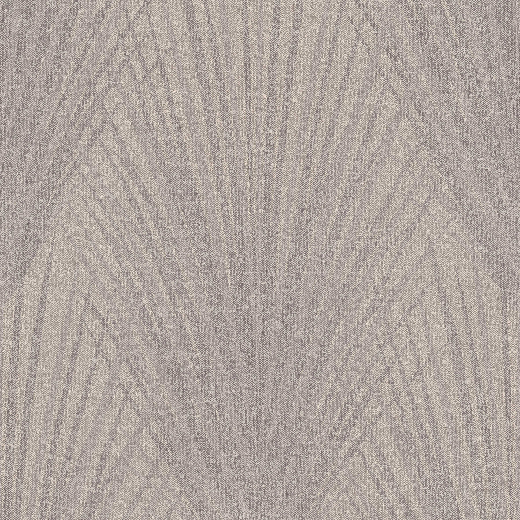 Farnblatt Mustertapete abstraktes Design – Braun, Beige
