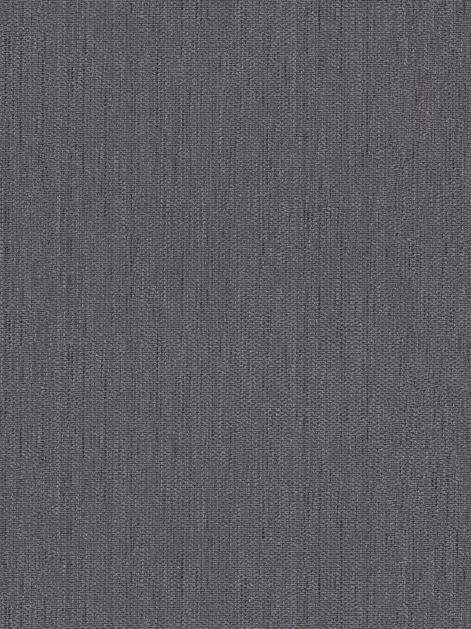 Leinenoptik Tapete mit Textil-Struktur – Grau, Schwarz
