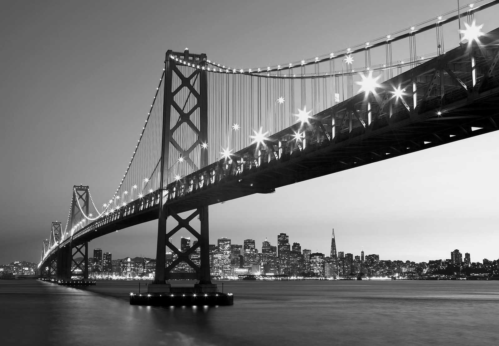 San Francisco Fototapete Skyline – Schwarz, Weiß
