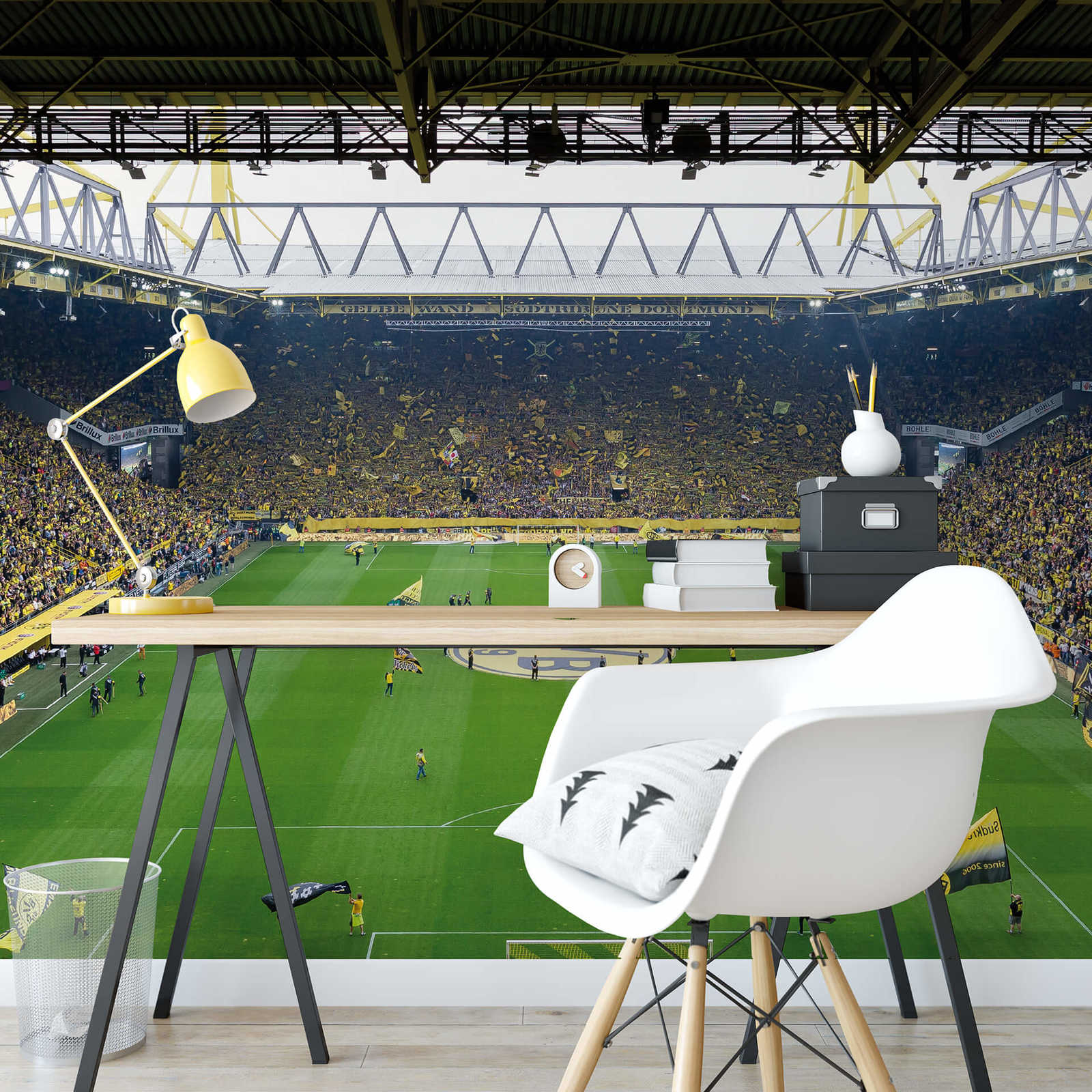             Fototapete Borussia Dortmund Stadion mit Chores
        