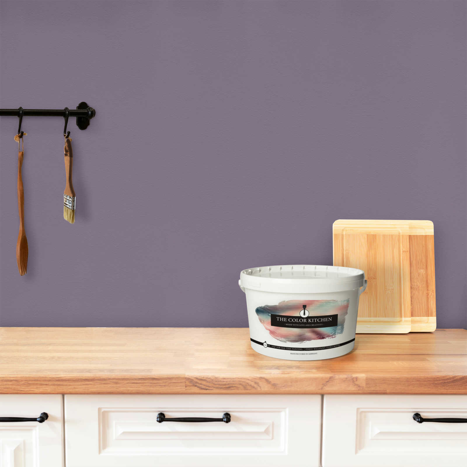             Wandfarbe in kräftigem Violett »Artful Aubergine« TCK2006 – 2,5 Liter
        