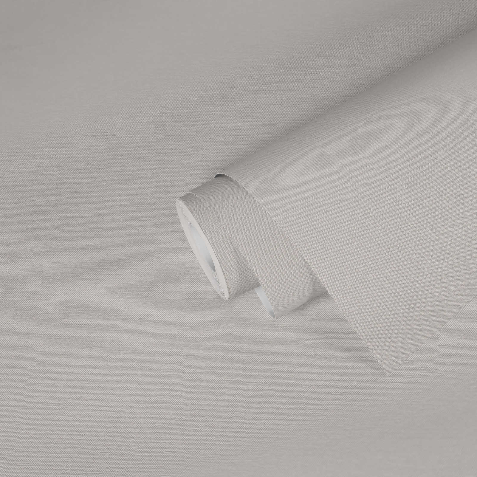             Einfarbige Tapete mit Gewebe-Struktur matt – Weiß
        