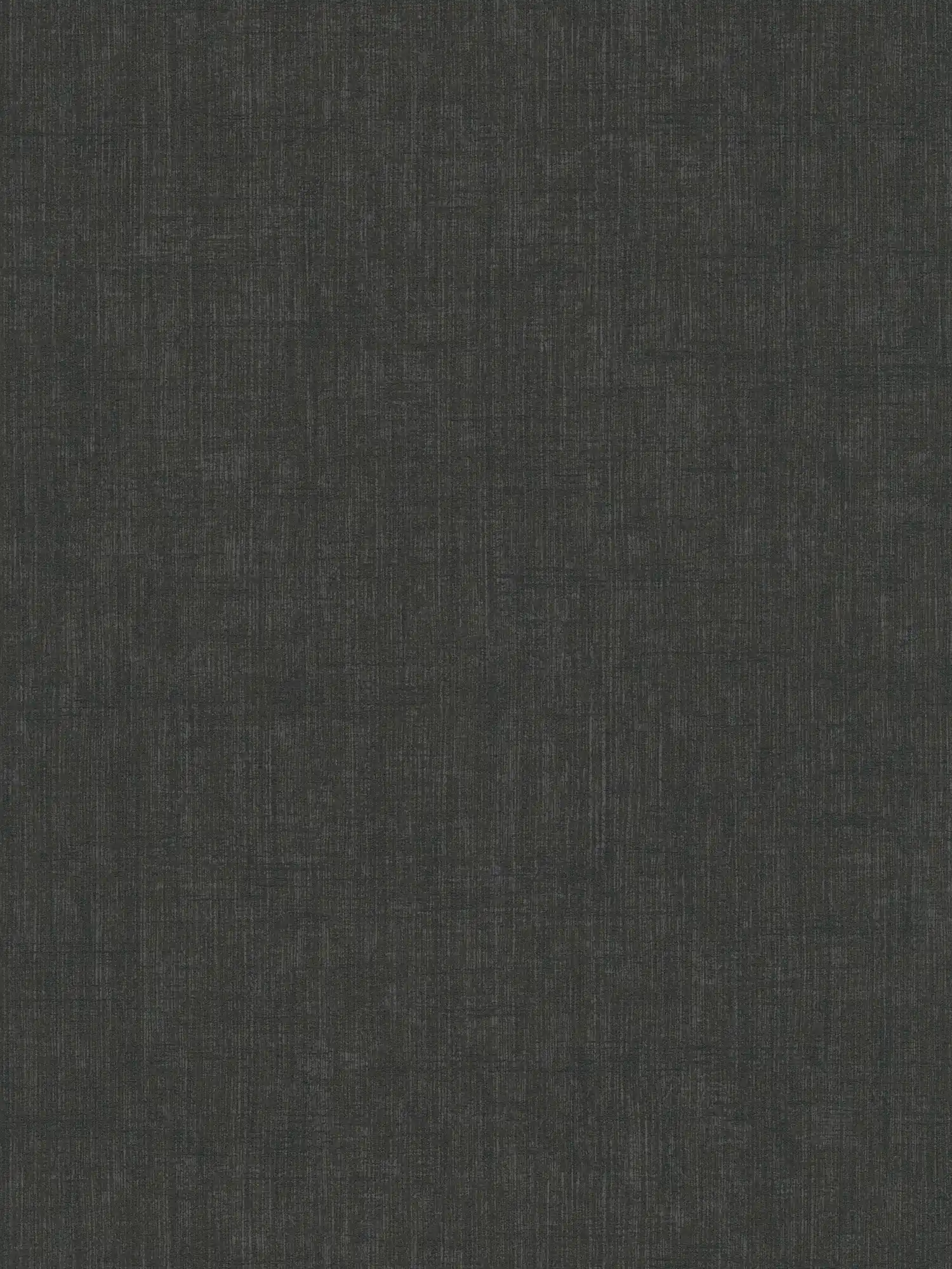 Schwarze Vliestapete mit meliertem Textil-Muster
