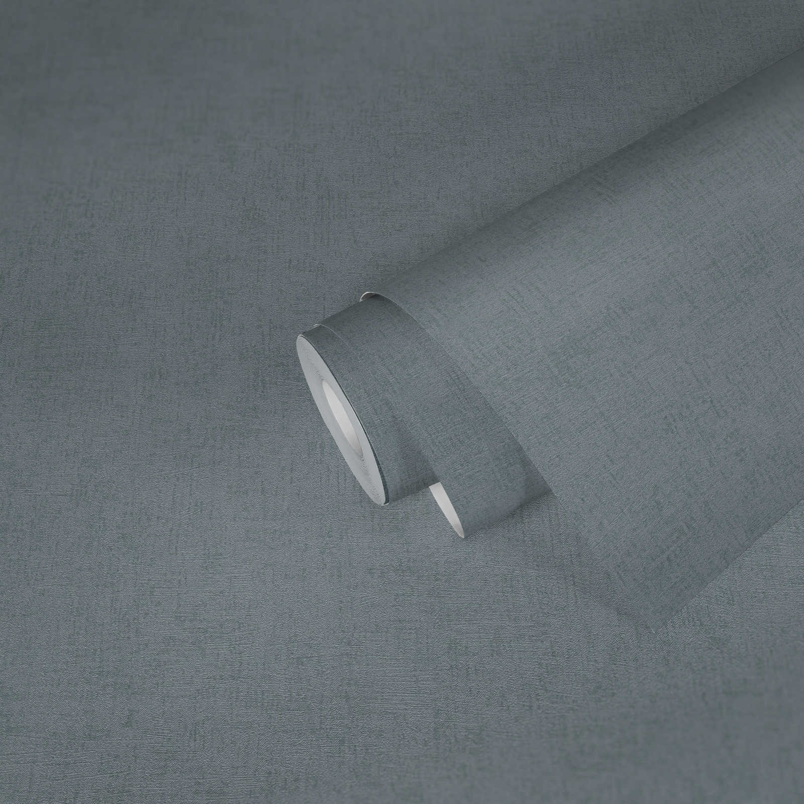             Tapete Grün-Grau mit Strukturprägung & Glanz-Effekt – Grün, Metallic
        