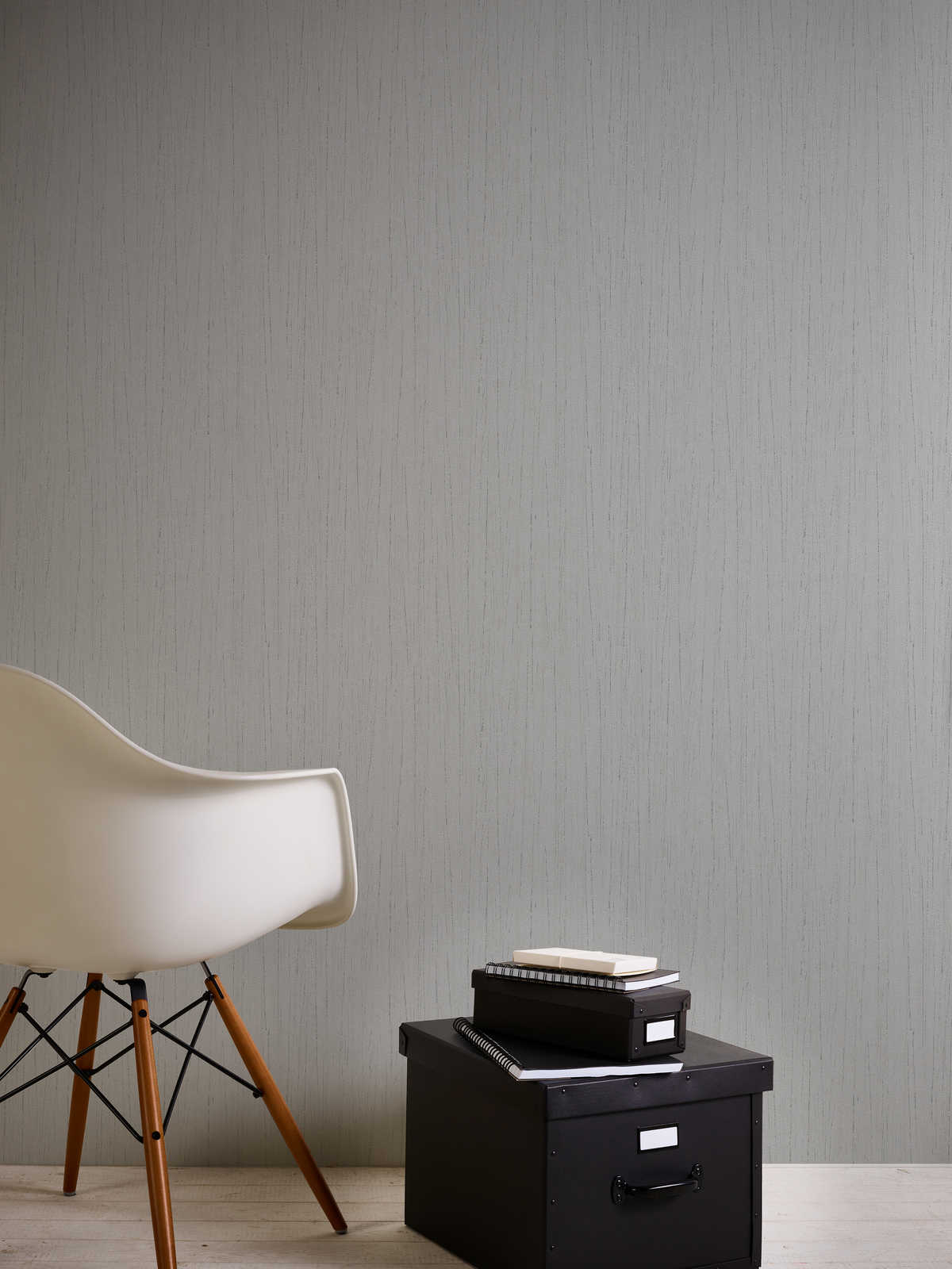             Tapete Taubengrau mit Textur & Farbeffekt – Grau
        