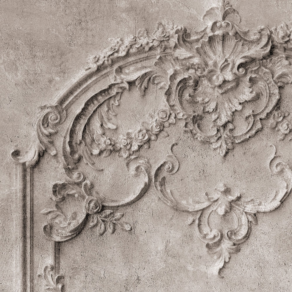             Versailles 1 – Fototapete Grau-Braun Holz-Paneele im Barock Stil
        