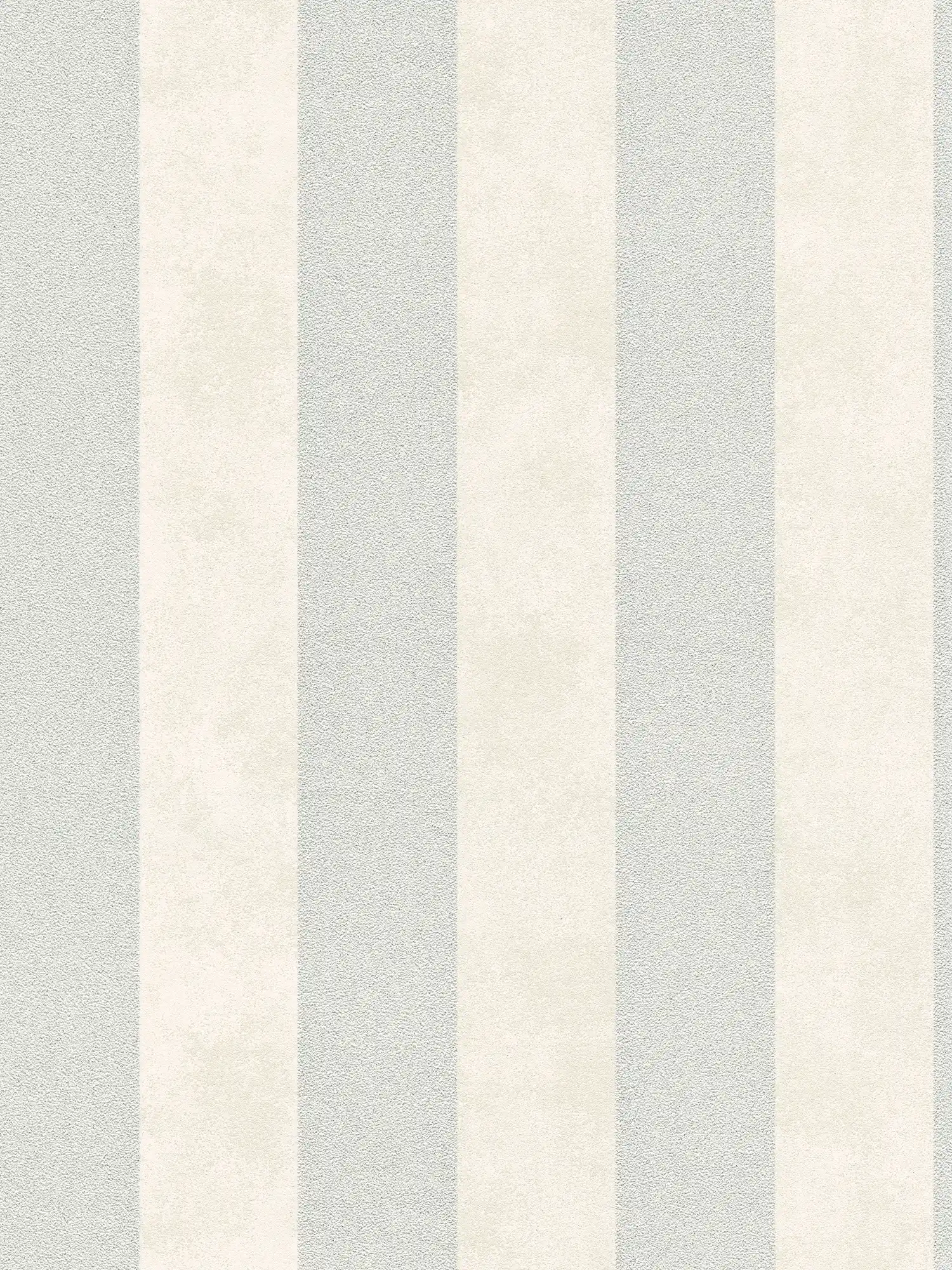 Blockstreifen-Tapete mit Farb- und Strukturmuster – Silber, Grau, Weiß
