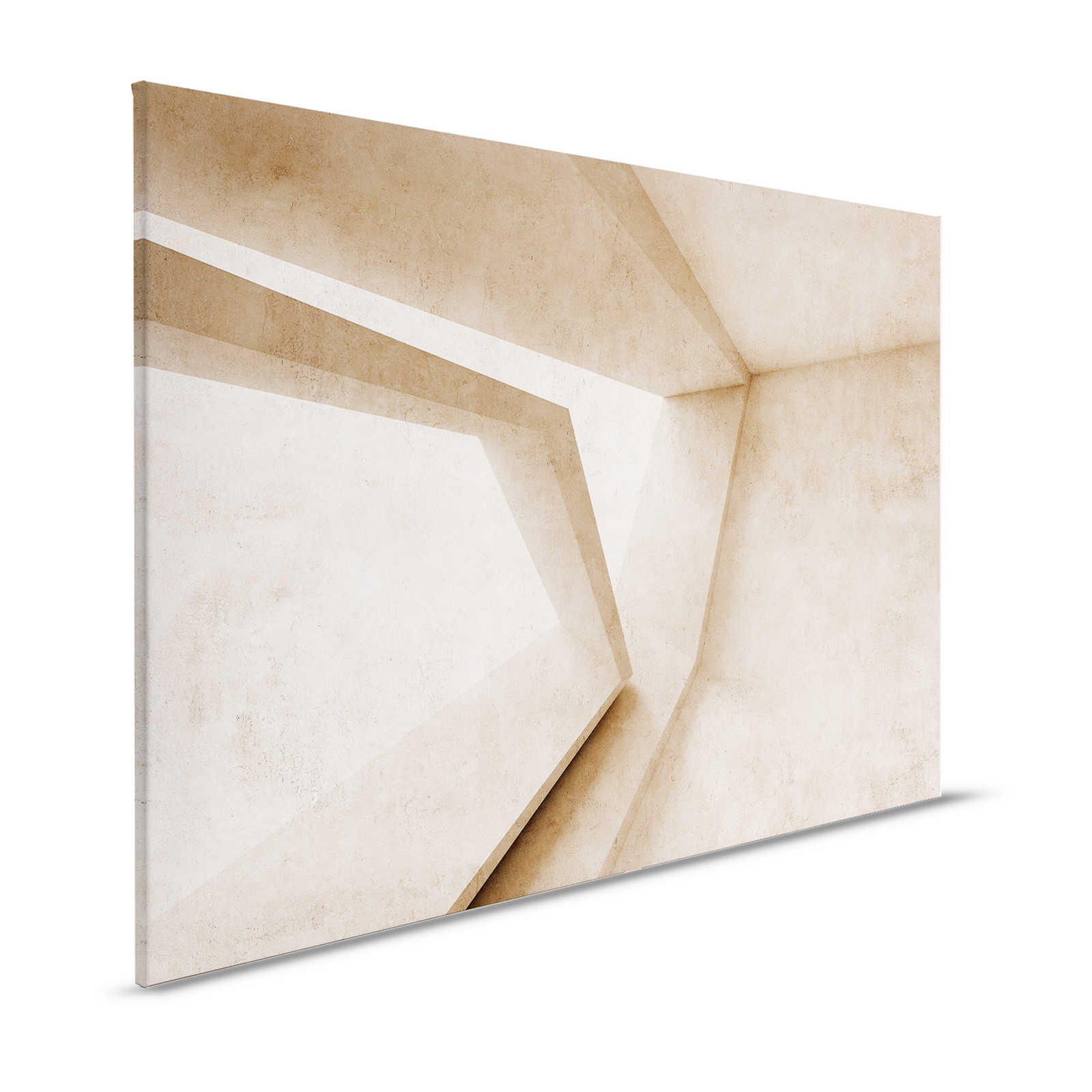 Futura 1 - Beton Leinwandbild 3D Muster – 1,20 m x 0,80 m
