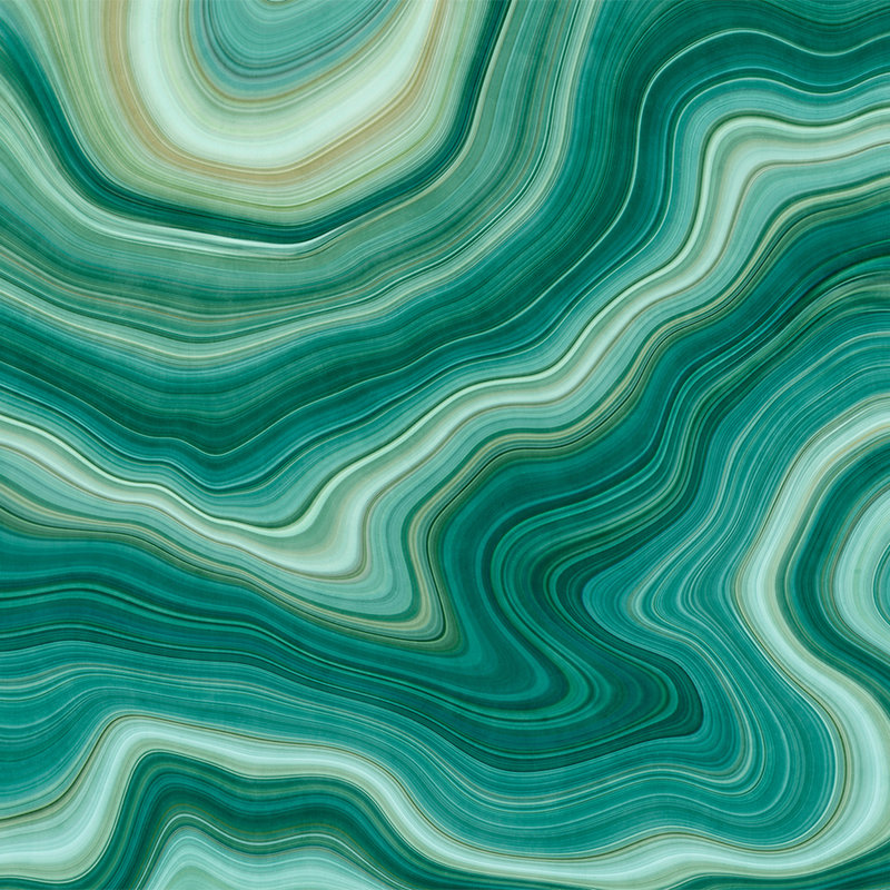 Batik Fototapete marmorierte Optik – Grün, Grau
