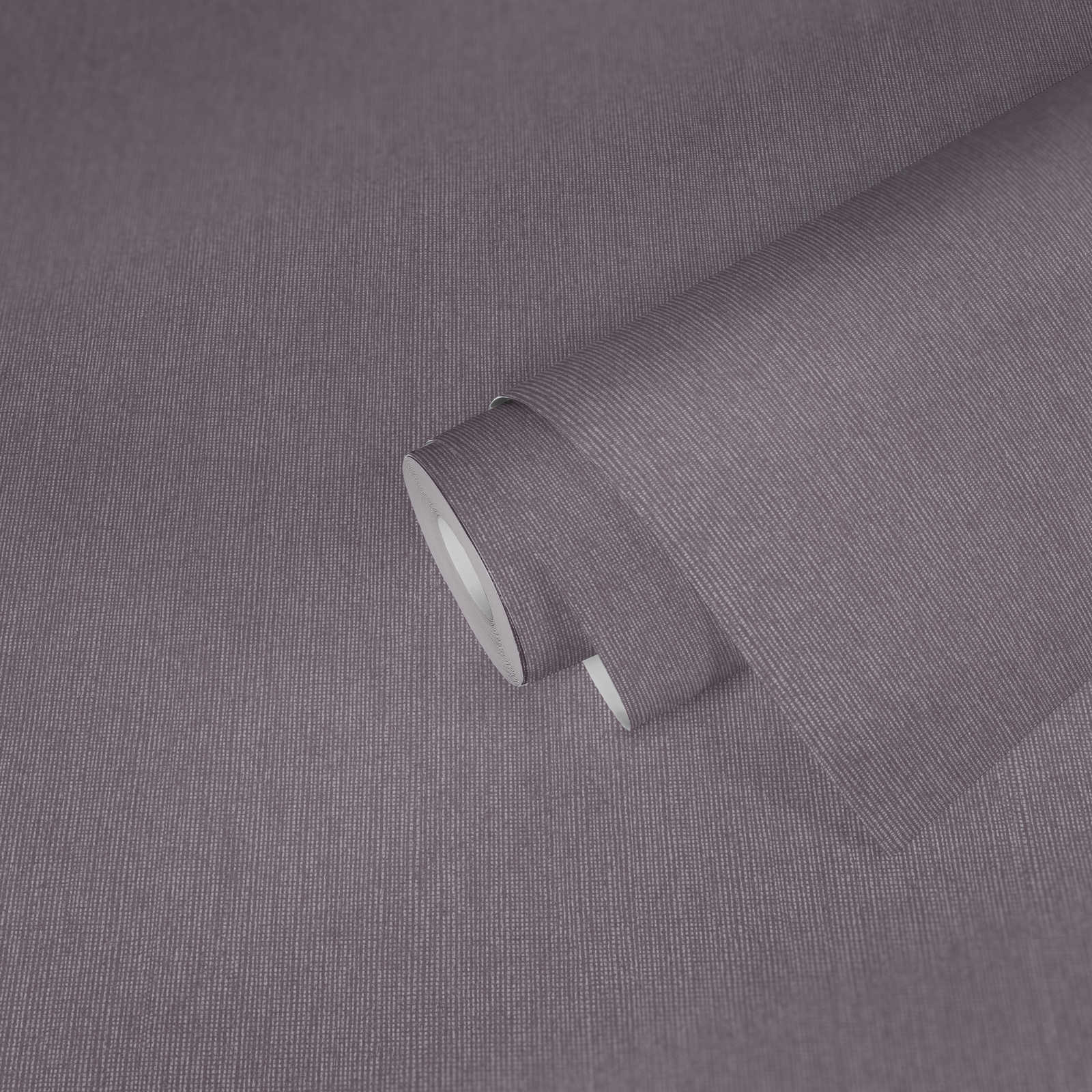             Glanz Tapete mit Textilstruktur & Schimmer Effekt – Lila, Grau
        