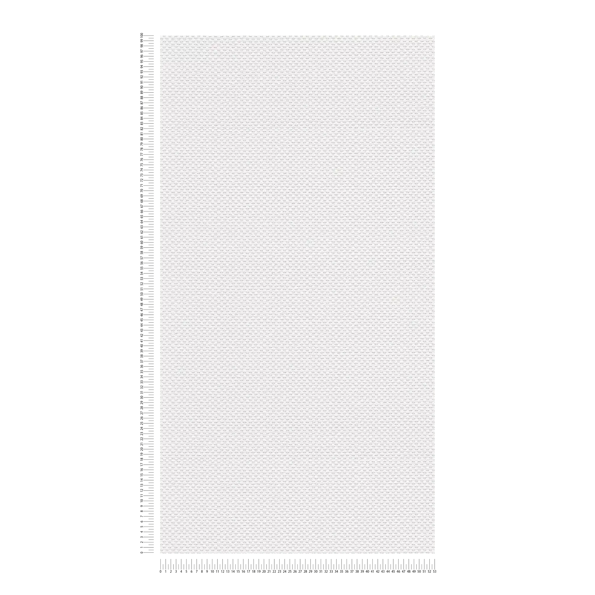             Unifarbene Papiertapete mit Gewebe-Look – Weiß
        
