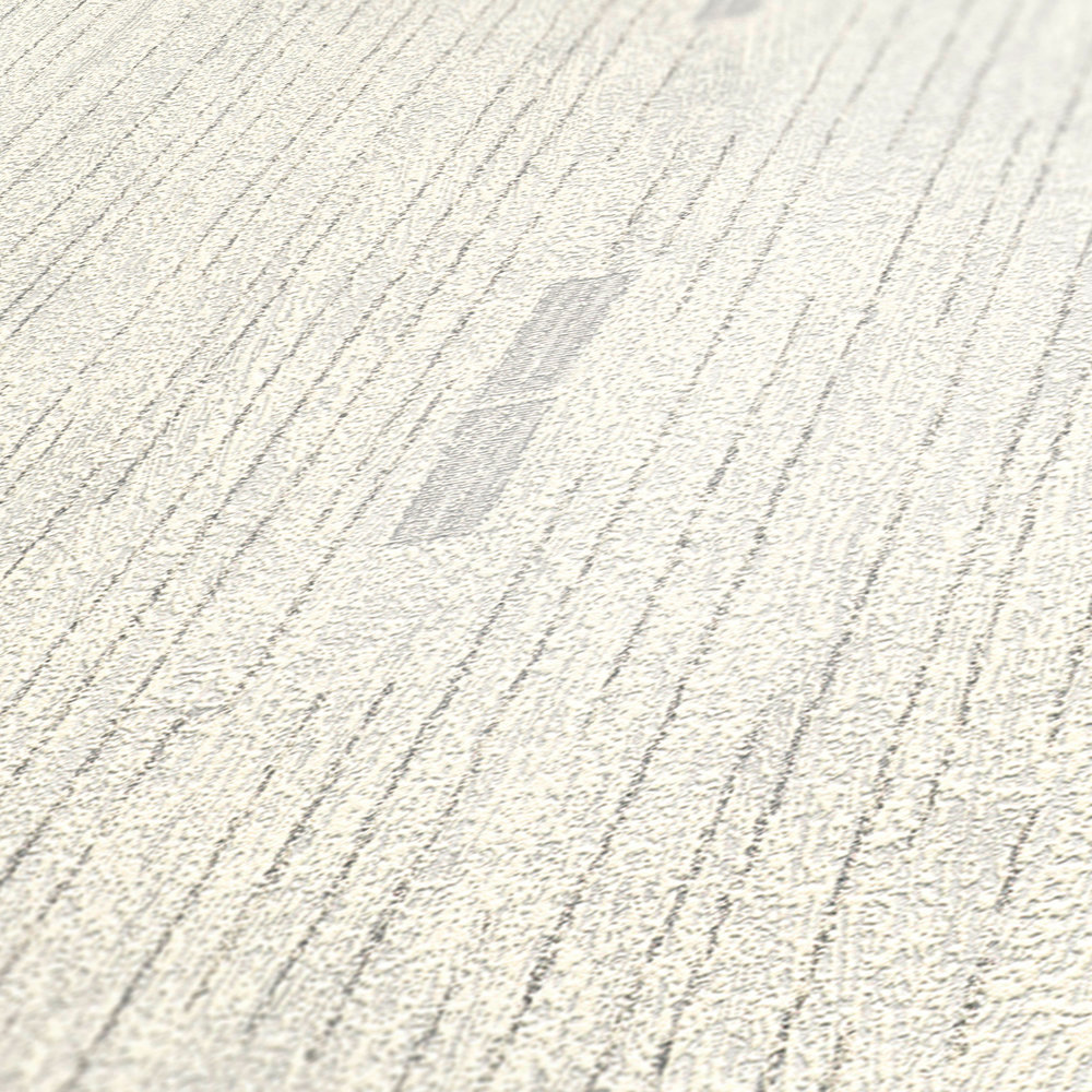             Retro Tapete mit Struktur-Vlies und dezentem Design – Grau, Metallic, Weiß
        