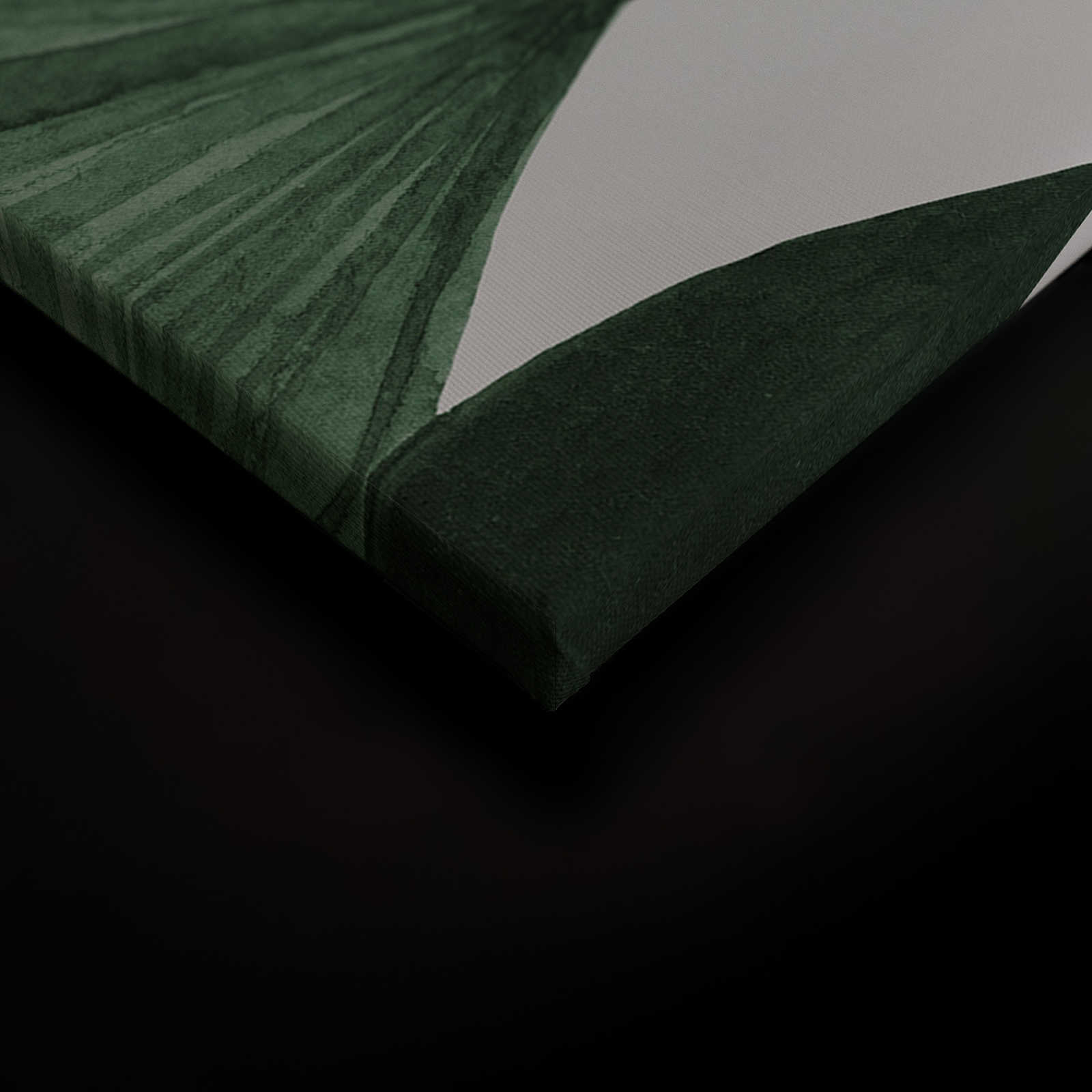             Leinwandbild mit großen Blättern einer Strahlenpalme – 0,90 m x 0,60 m
        