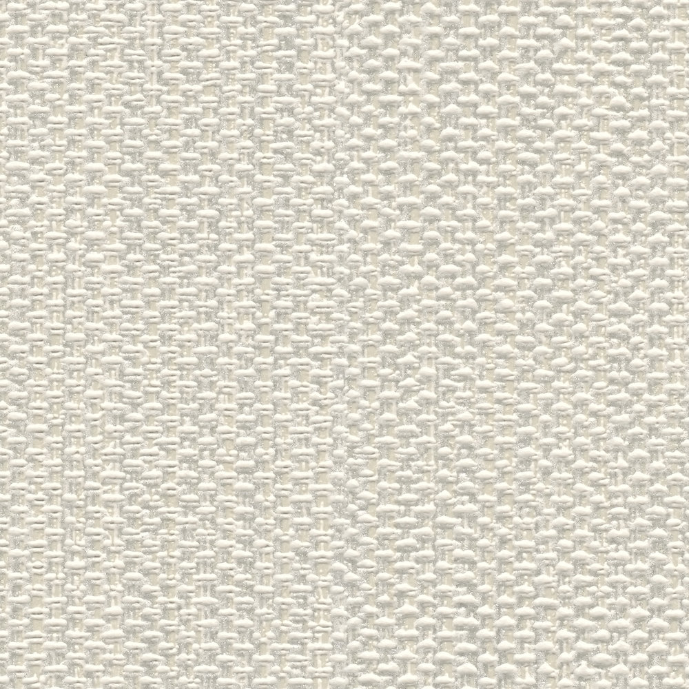             Vliestapete in Textiloptik – Creme, Grau
        