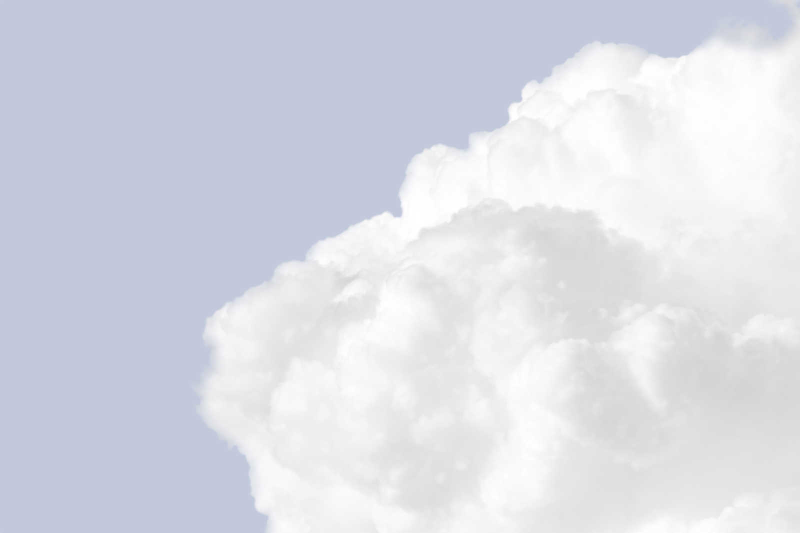             Leinwandbild mit weiße Wolken am hellen blauen Himmel – 0,90 m x 0,60 m
        