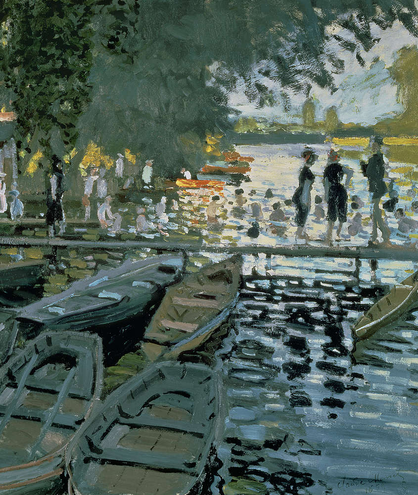             Fototapete "Badende in La Grenouillere" von Claude Monet
        