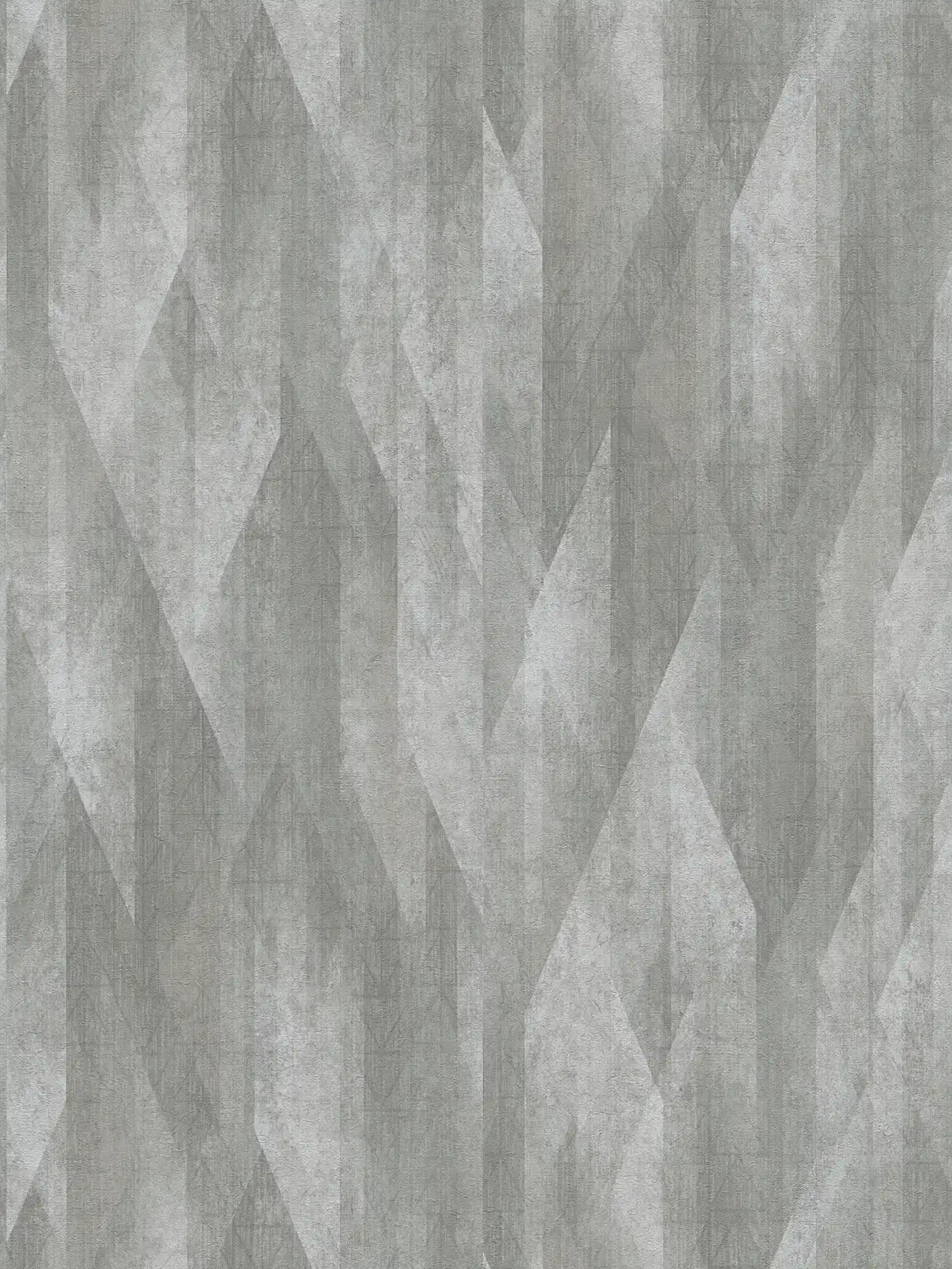 Vliestapete mit grafischen Rautendesign – Grau