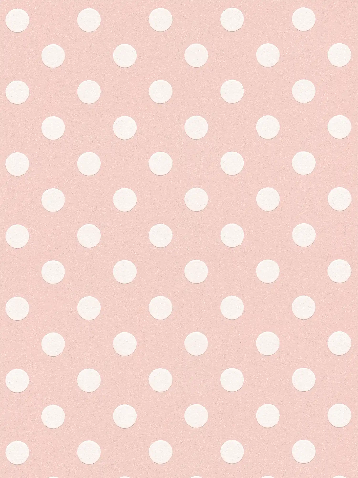         Rosa Punkte Tapete, Polka Dots für Mädchenzimmer – Rosa, Weiß
    