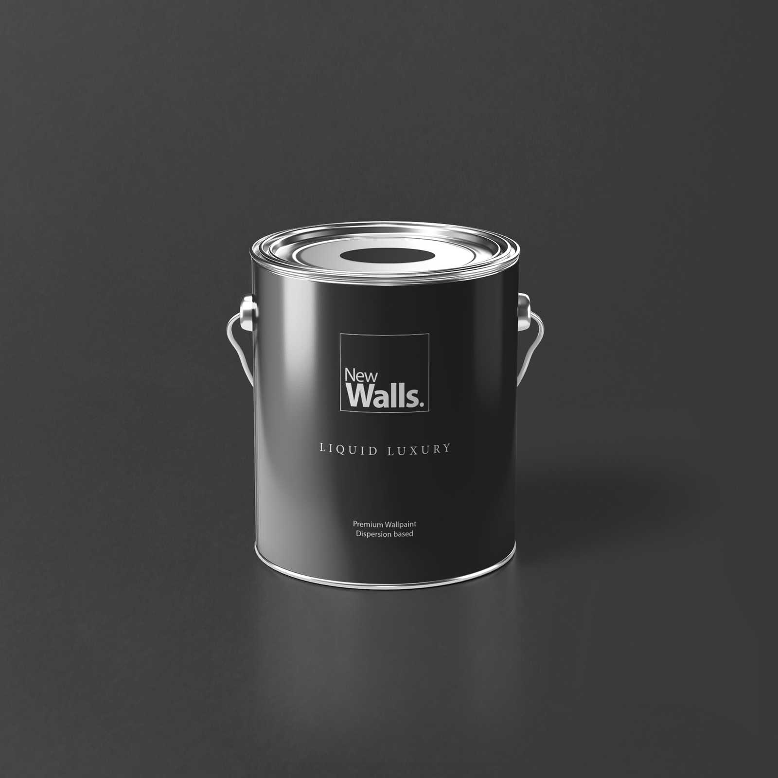 Premium Wandfarbe kräftiges Schwarz »Charcoal« NW106 – 2,5 Liter
