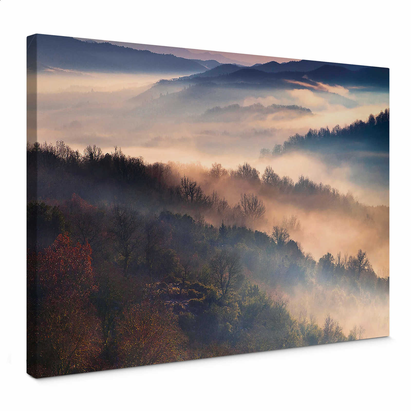 Artemiadi Leinwandbild Waldpanorama im Nebel – 0,70 m x 0,50 m
