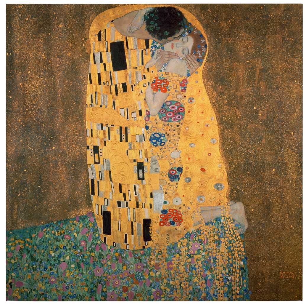             Leinwandbild "Der Kuss" von Gustav Klimt – 0,50 m x 0,50 m
        
