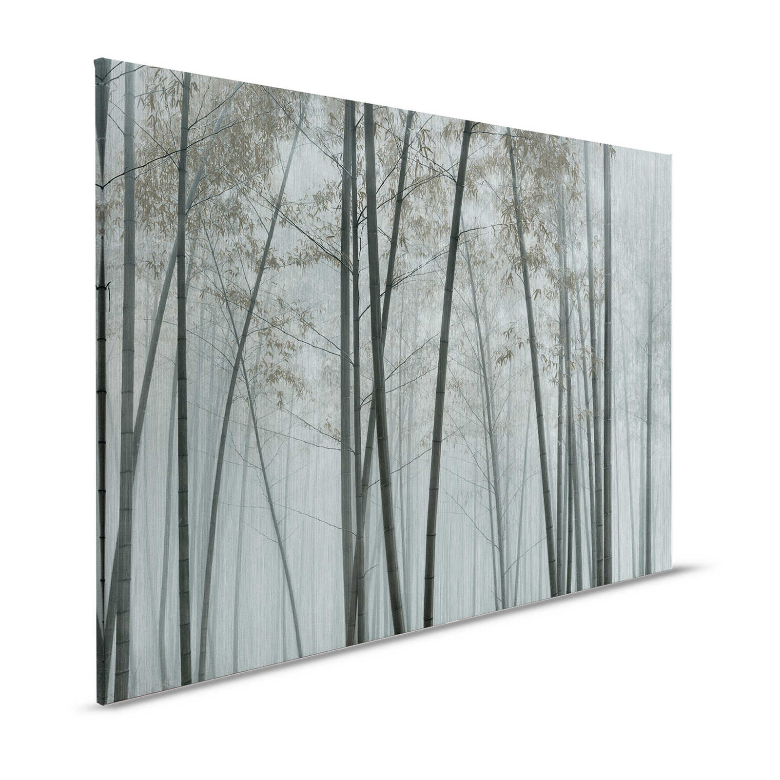 In the Bamboo 1 - Bambus Leinwandbild Bambus-Wald im Nebel – 1,20 m x 0,80 m
