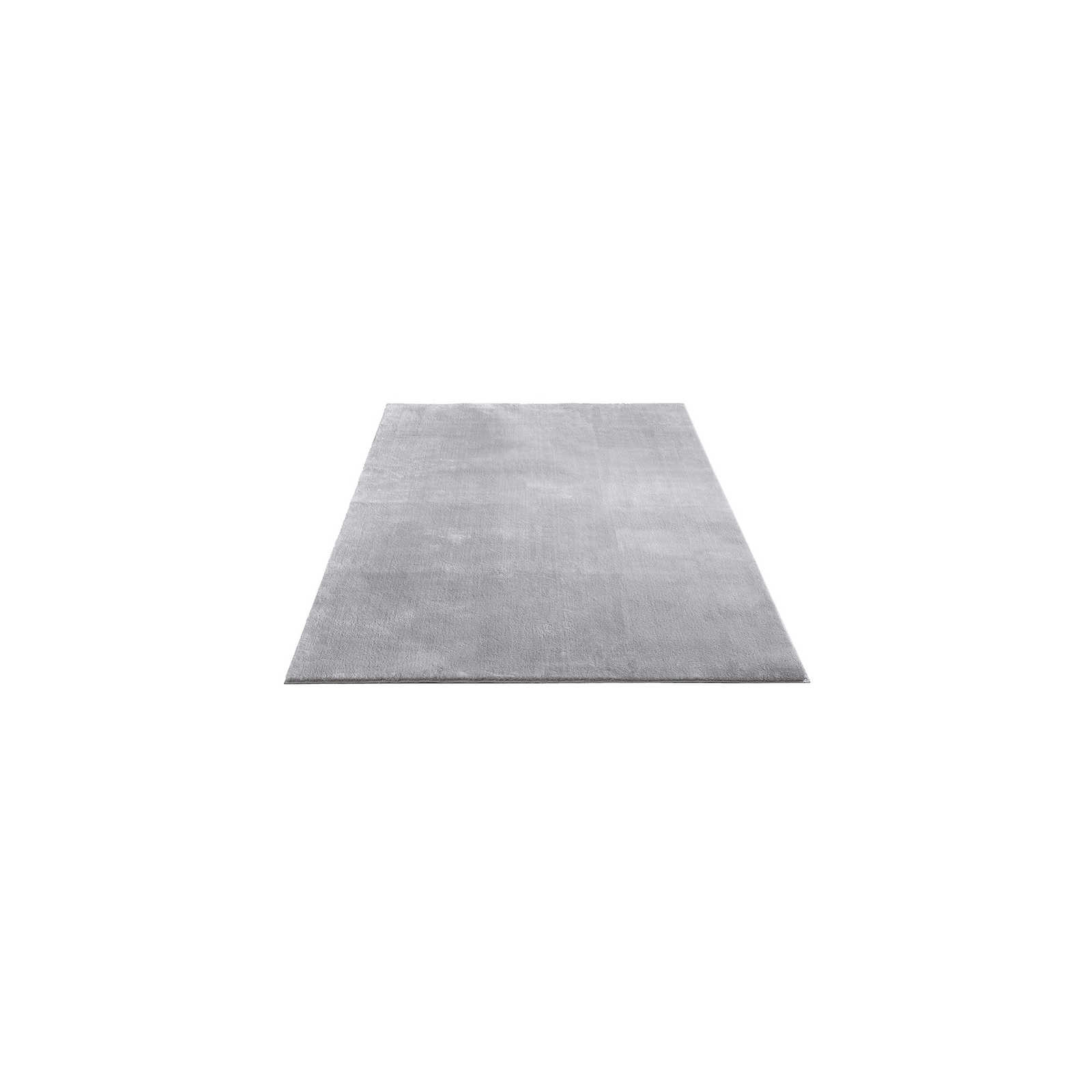 Feiner Hochflor Teppich in Grau – 170 x 120 cm
