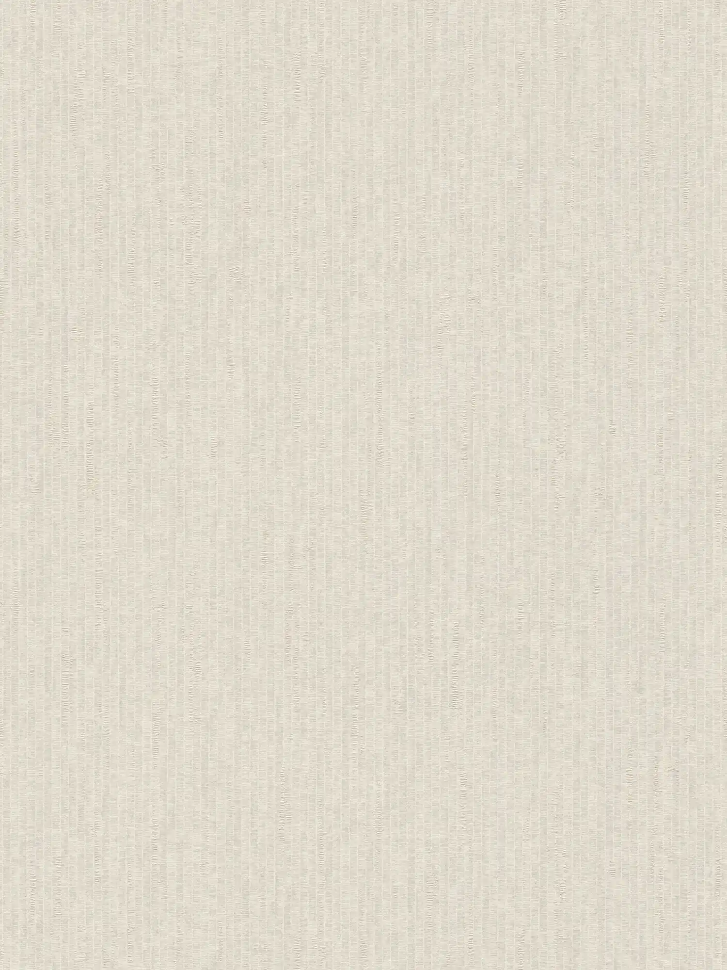 Cremeweiße Tapete mit Schimmer-Effekt und Textiloptik – Weiß
