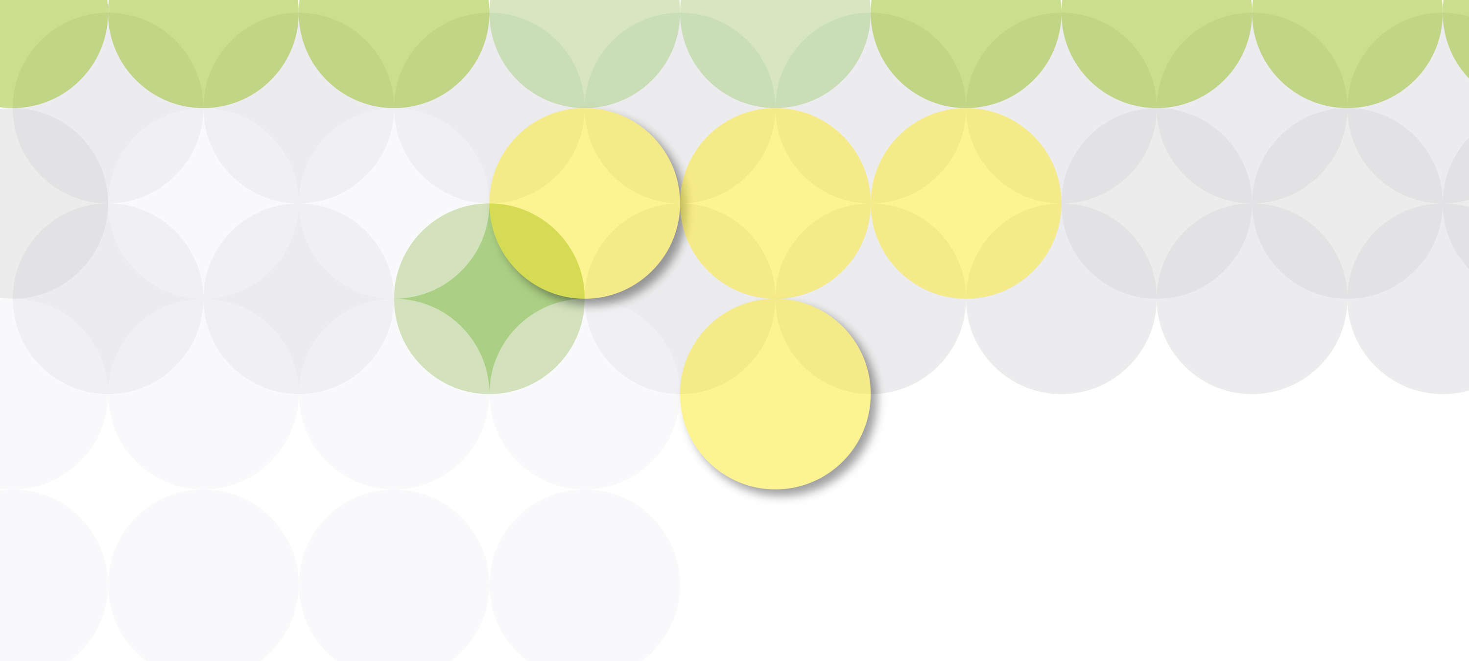             Fototapete Kreisdesign & grafisches Muster – Gelb, Grün, Weiß
        