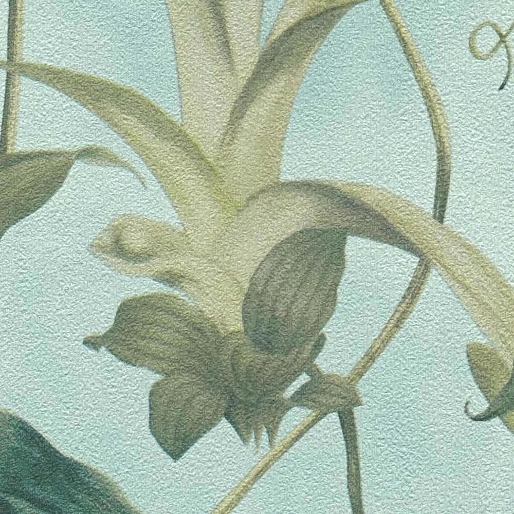             Vliestapete Tropische Blumen von MICHALSKY – Grün, Blau
        