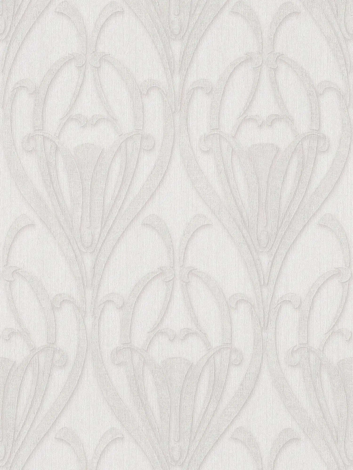 Art Deco Tapete mit Ornament Muster & Textiloptik
