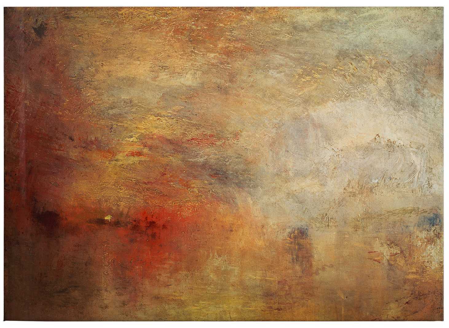            Leinwandbild von Turner "Sonnenuntergang über dem Meer" – 0,70 m x 0,50 m
        