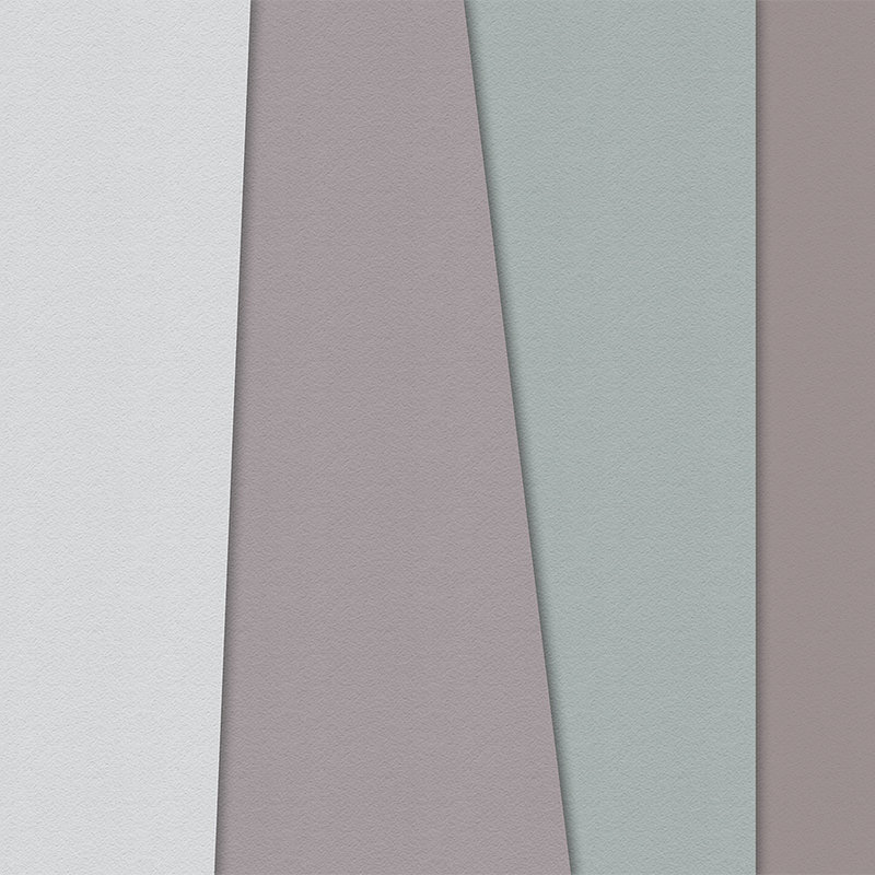 Layered paper 3 - Minimalistische Fototapete Farbfelder-Büttenpapier Struktur – Blau, Creme | Struktur Vlies

