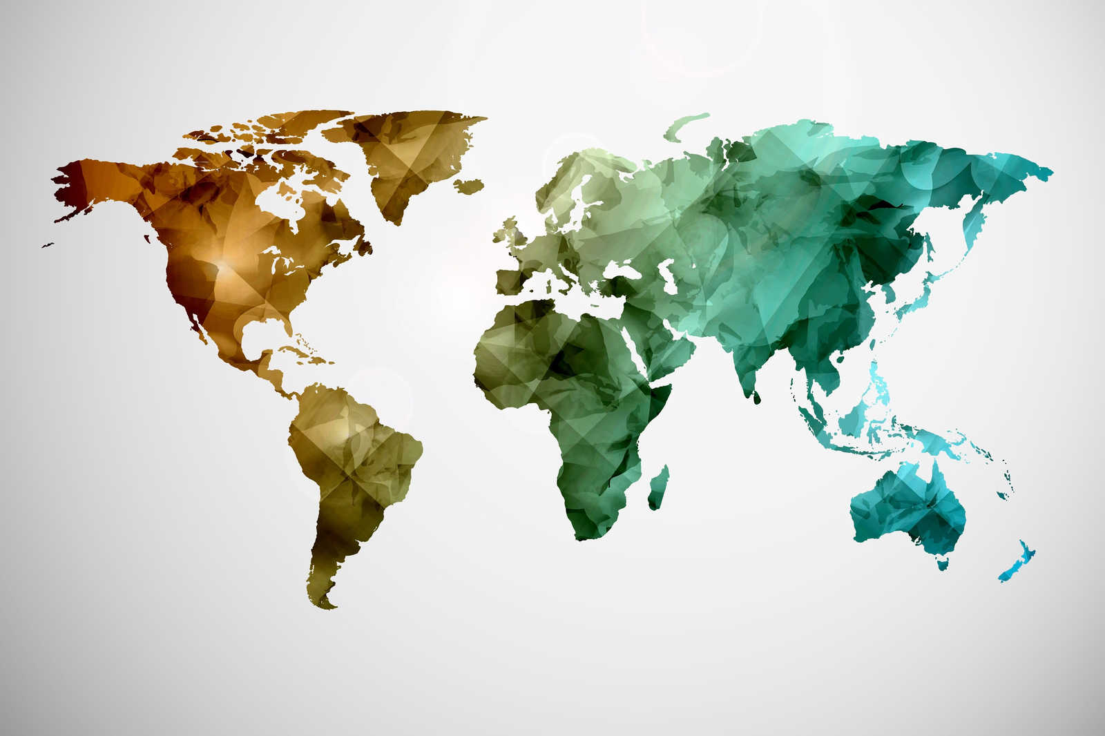             Leinwand mit Weltkarte aus grafischen Elementen | WorldGrafic 1 – 0,90 m x 0,60 m
        