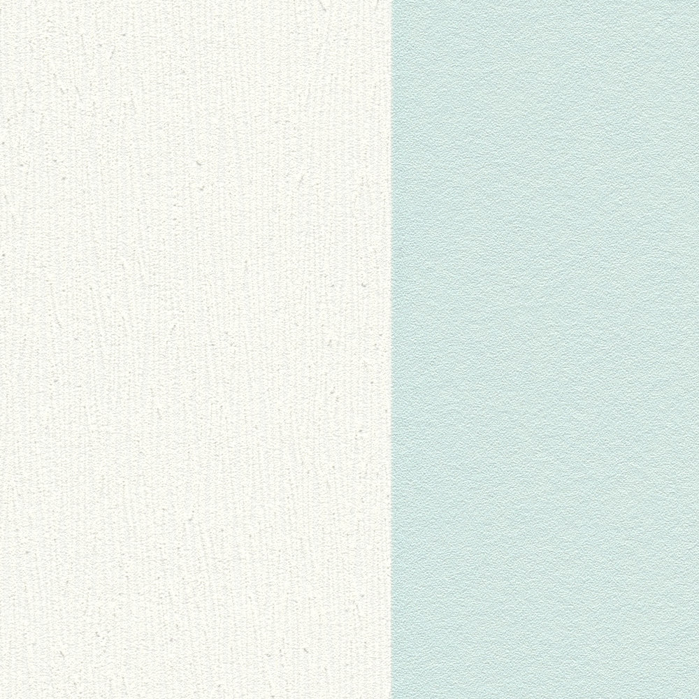             Streifen Tapete mit Strukturmuster, Blockstreifen Blau & Weiß
        
