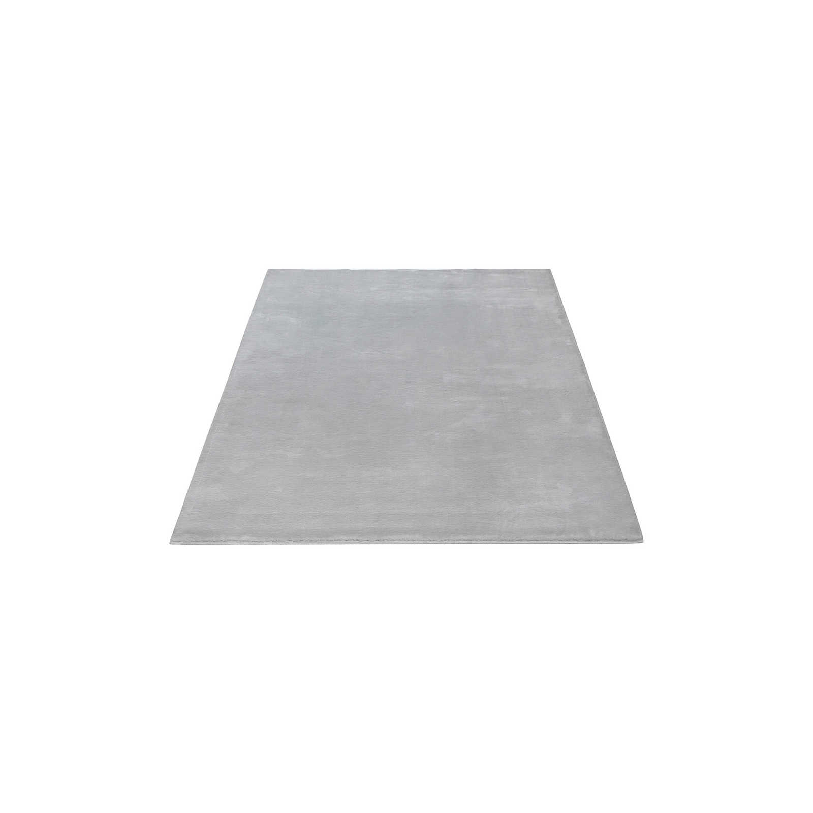Kuscheliger Hochflor Teppich in sanften Grau – 170 x 120 cm
