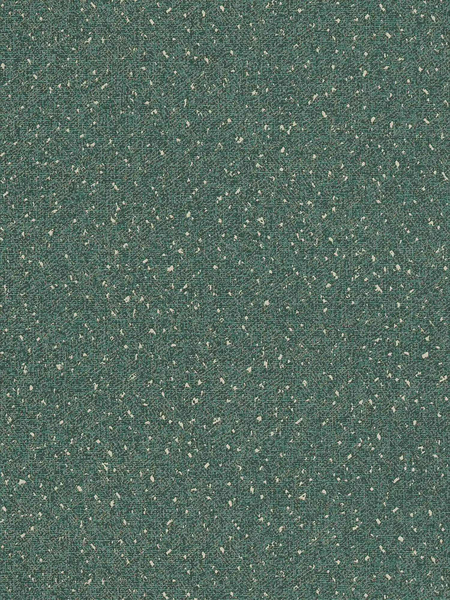 Tapete mit textiler Struktur und Metallic Akzent – Grün, Metallic
