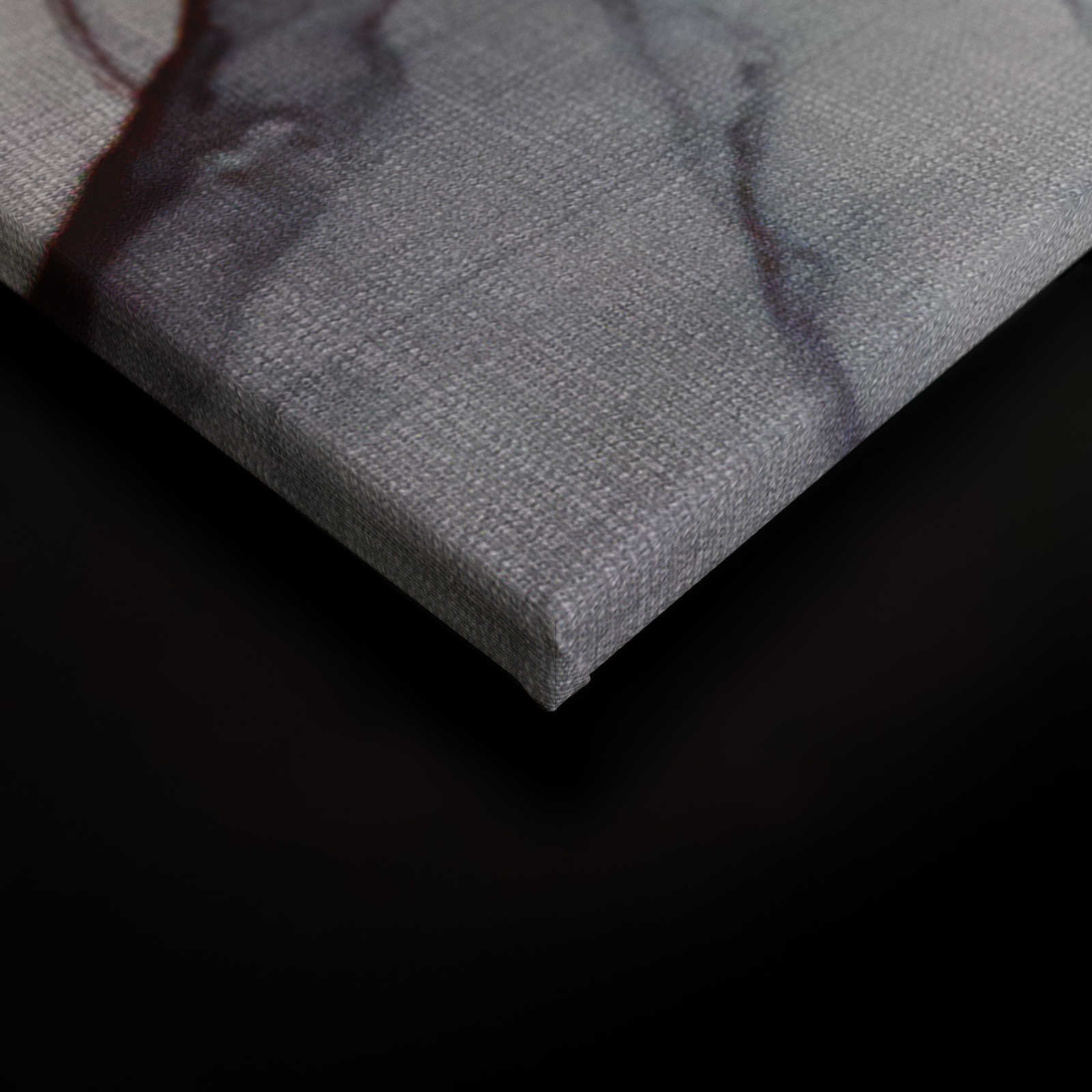             Leinwandbild mit Marmor-Muster aus Leinenoptik – 0,90 m x 0,60 m
        